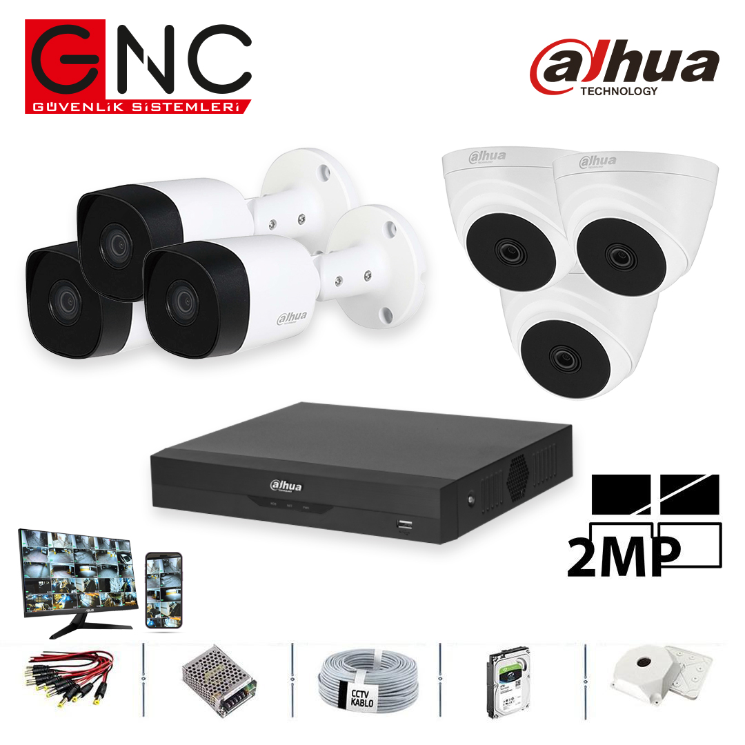 Dahua 6'lı Kamera Sistemi
