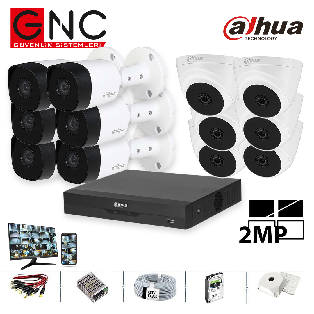 Dahua 12'li Kamera Sistemi