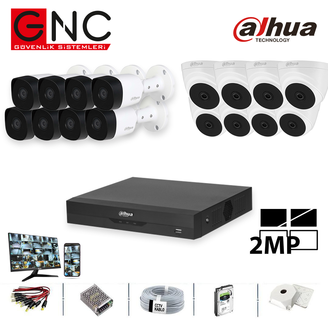 Dahua 16'lı Kamera Sistemi